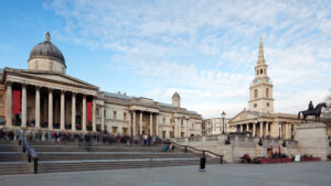 Front view of the National Gallery, London