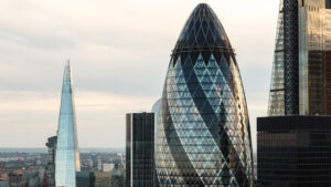 Gherkin building, St Mary Axe, London