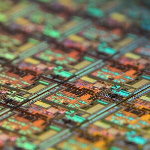 Closeup of microchips